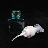 Maxbell Maxbell 2Pcs 250ml Square Foam Lotion Pump Bottle Dispenser Vials Jar Clear Blue
