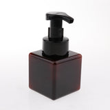 Maxbell Maxbell 2Pcs 250ml Square Foam Lotion Pump Bottle Dispenser Vials Jar Brown