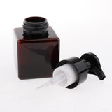 Maxbell Maxbell 2Pcs 250ml Square Foam Lotion Pump Bottle Dispenser Vials Jar Brown