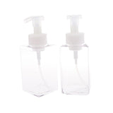 Maxbell Maxbell Empty Plastic Square Pump Bottle Jar Foam Dispenser for Liquid Lotion Clear