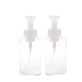 Maxbell Maxbell Empty Plastic Square Pump Bottle Jar Foam Dispenser for Liquid Lotion Clear
