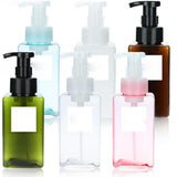 Maxbell Maxbell Empty Plastic Square Pump Bottle Jar Foam Dispenser for Liquid Lotion Clear