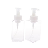 Maxbell Maxbell Empty Plastic Square Pump Bottle Jar Foam Dispenser for Liquid Lotion Clear