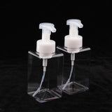 Maxbell Maxbell Empty Plastic Square Pump Bottle Jar Foam Dispenser for Liquid Lotion Clear