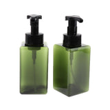 Maxbell Maxbell Empty Plastic Square Pump Bottle Jar Foam Dispenser for Liquid Lotion Green