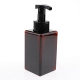 Maxbell Maxbell Empty Plastic Square Pump Bottle Jar Foam Dispenser for Liquid Lotion Brown