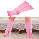 Maxbell Maxbell 1 Pair Women Open Toe Compression Socks Sleeves For Sports Running Pink