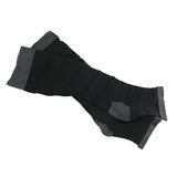 Maxbell Maxbell 1 Pair Women Open Toe Compression Socks Sleeves For Sports Running Black