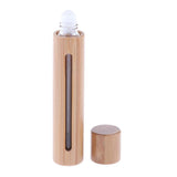Maxbell Maxbell 10ML Bamboo Roller Bottles Roll On Bottles for Essential Oil Glass Bead Head