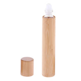Maxbell Maxbell Natural Bamboo Refillable Empty Essential Oil Makeup Roll on Bottle 15 ml