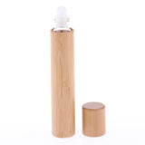 Maxbell Maxbell Natural Bamboo Refillable Empty Essential Oil Makeup Roll on Bottle 15 ml