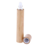 Maxbell Maxbell Natural Bamboo Refillable Empty Essential Oil Makeup Roll on Bottle 15 ml
