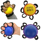 Maxbell Maxbell Portable Hand Grip Ball Finger Massage Training Stress Reliever Yellow-Kids