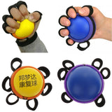 Maxbell Maxbell Portable Hand Grip Ball Finger Massage Training Stress Reliever Yellow-Kids