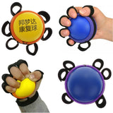 Maxbell Maxbell Portable Hand Grip Ball Finger Massage Training Stress Reliever Yellow-Kids