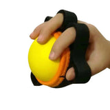 Maxbell Maxbell Portable Hand Grip Ball Finger Massage Training Stress Reliever Yellow-Kids