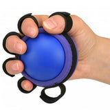 Maxbell Maxbell Portable Hand Grip Ball Finger Massage Training Stress Reliever Blue-Adults