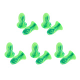 Maxbell Maxbell 5 Pairs Soft Foam Ear Plugs Tapered Travel Sleep Noise Prevention Green