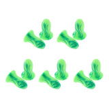 Maxbell Maxbell 5 Pairs Soft Foam Ear Plugs Tapered Travel Sleep Noise Prevention Green