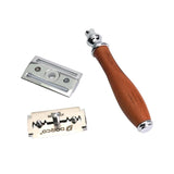 Maxbell 2 Pieces Classic Double Edge Safety Razor Vintage Shaver Aluminium Alloy