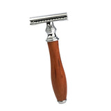 Maxbell 2 Pieces Classic Double Edge Safety Razor Vintage Shaver Aluminium Alloy