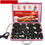 2Pcs Spa Hot Stones Massager Heater Kit for Energy Massage Stone US Plug
