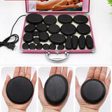2Pcs Spa Hot Stones Massager Heater Kit for Energy Massage Stone US Plug