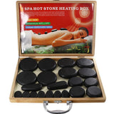 2Pcs Spa Hot Stones Massager Heater Kit for Energy Massage Stone US Plug