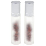 Maxbell Maxbell 2Pcs Empty 10ML Frosted Glass Essential Oil Roller Bottle Red Jasper