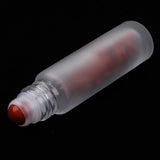 Maxbell Maxbell 2Pcs Empty 10ML Frosted Glass Essential Oil Roller Bottle Red Jasper
