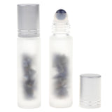 Maxbell Maxbell 2X 10ml Empty Frosted Glass Perfume Roller Ball Bottles Blue-veined