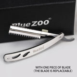 Maxbell Maxbell Safety Stainless Steel Folding Straight Razor Shaver for Men Beard Grooming