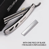 Maxbell Maxbell Safety Stainless Steel Folding Straight Razor Shaver for Men Beard Grooming