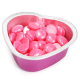 Maxbell 10 Round&Heart Shaped Aluminum Foil Hair Removal Wax Bean Melting Small Bowl