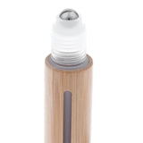 Maxbell Maxbell 15ML Empty Bamboo Shell PP Perfume Roller Ball Bottle Case Steel Bead Head