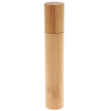 Maxbell Maxbell Bamboo Refillable Empty Essential Oil Makeup Roll on Bottle 15ml Steel