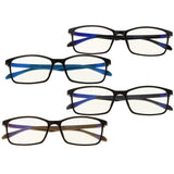 Maxbell Maxbell Ultralight Glasses Frames Blue Light Blocking Glasses Unisex Black Blue