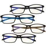 Maxbell Maxbell Ultralight Glasses Frames Blue Light Blocking Glasses Unisex Black Blue