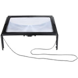 Maxbell Maxbell Triple Full Page Reading Magnifier with 4 LED Lights for Seniors Presbyopic