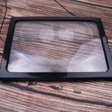 Maxbell Maxbell Triple Full Page Reading Magnifier with 4 LED Lights for Seniors Presbyopic