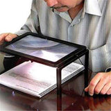 Maxbell Maxbell Triple Full Page Reading Magnifier with 4 LED Lights for Seniors Presbyopic