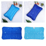 Maxbell Ice Water Pillow Summer Cool Cushion for Home Car Office Travel Dark Blue