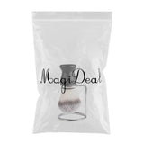 Maxbell Maxbell Mens Shaving Brush In Black Plastic Handle & Iron alloy Brush Stand Set