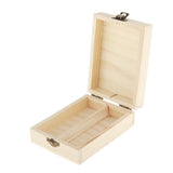 Maxbell Maxbell 2 Grids 50ml Handmade Wooden Essential Oil Display Storage Box Carrying Case