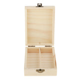 Maxbell Maxbell 2 Grids 50ml Handmade Wooden Essential Oil Display Storage Box Carrying Case