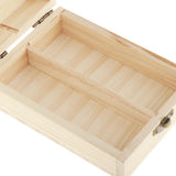 Maxbell Maxbell 2 Grids 50ml Handmade Wooden Essential Oil Display Storage Box Carrying Case
