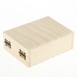 Maxbell Maxbell 2 Grids 50ml Handmade Wooden Essential Oil Display Storage Box Carrying Case