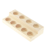 Maxbell Maxbell 2 Layers 9 Slots Wooden Essential Oil Display Case Storage Rack Tray Holder