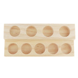 Maxbell Maxbell 2 Layers 9 Slots Wooden Essential Oil Display Case Storage Rack Tray Holder