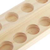 Maxbell Maxbell 2 Layers 9 Slots Wooden Essential Oil Display Case Storage Rack Tray Holder